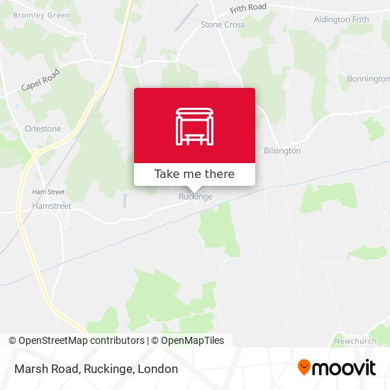 Marsh Road, Ruckinge map