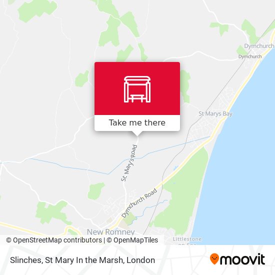 Slinches, St Mary In the Marsh map