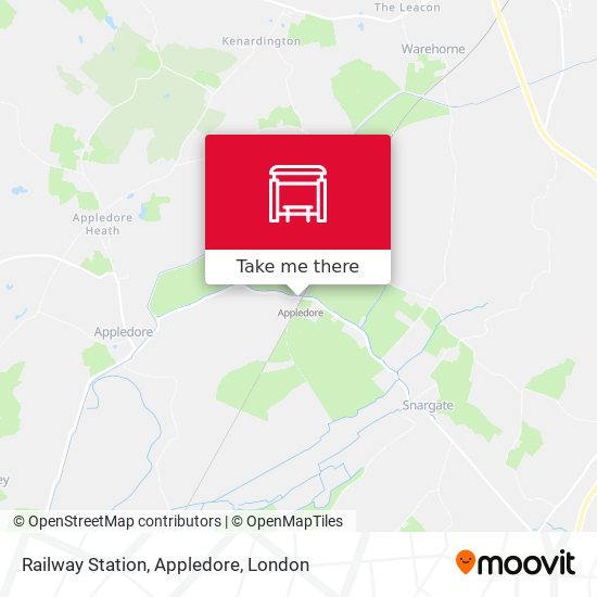 Railway Station, Appledore map