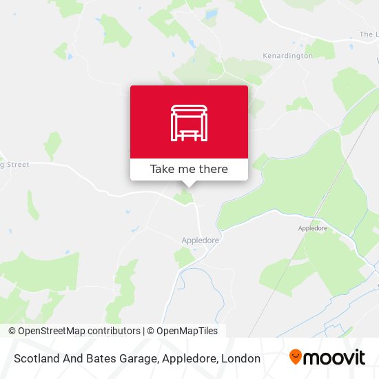 Scotland And Bates Garage, Appledore map