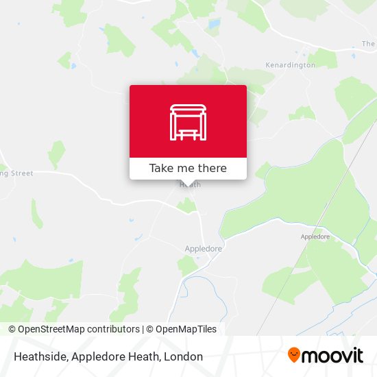 Heathside, Appledore Heath map