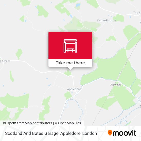 Scotland And Bates Garage, Appledore map