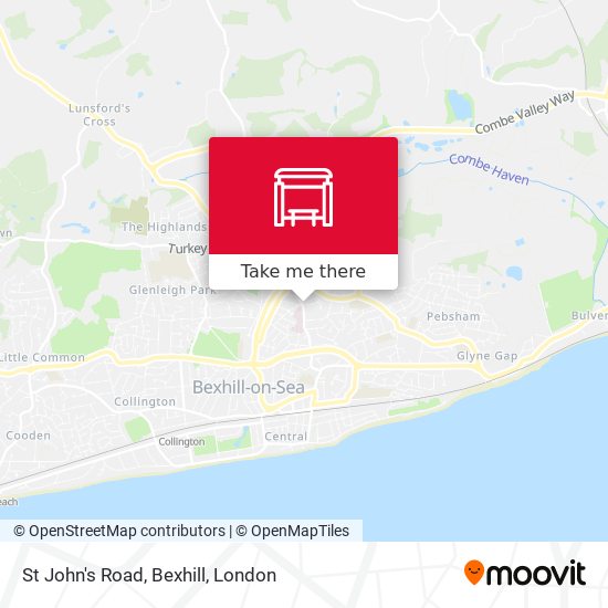 St John's Road, Bexhill map
