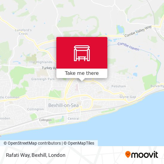 Rafati Way, Bexhill map