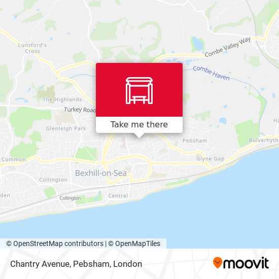 Chantry Avenue, Pebsham map