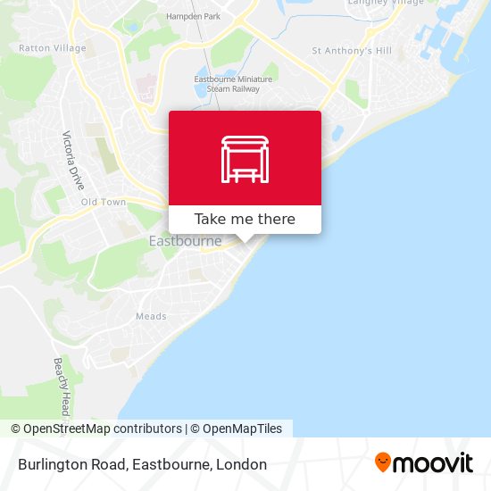 Burlington Road, Eastbourne map