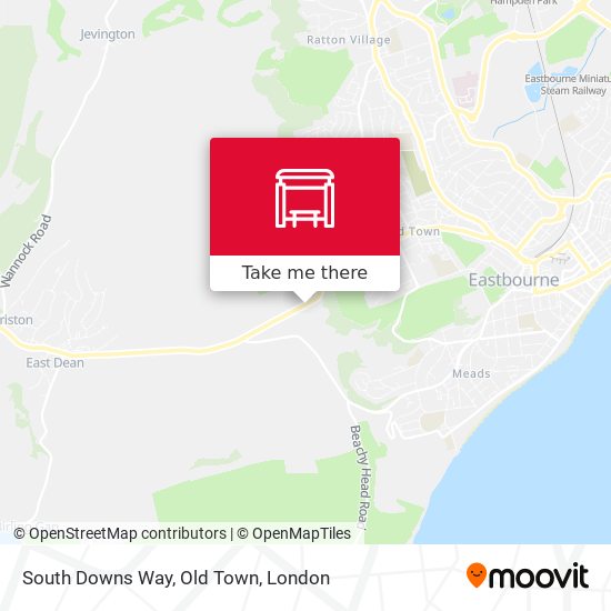 South Downs Way, Old Town map