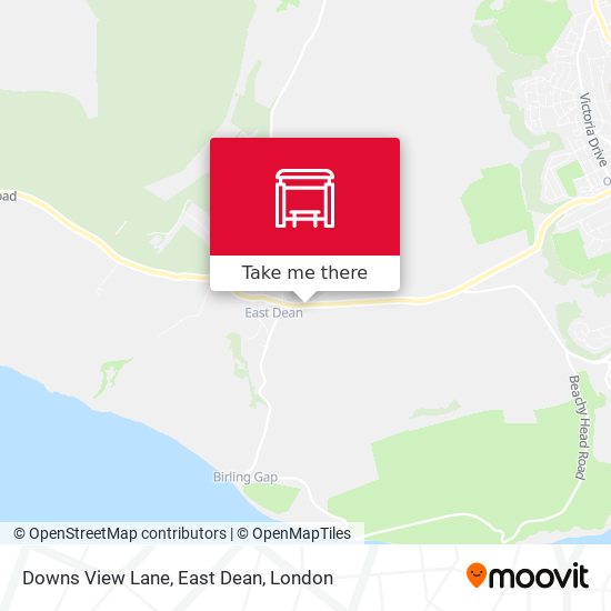 Downs View Lane, East Dean map