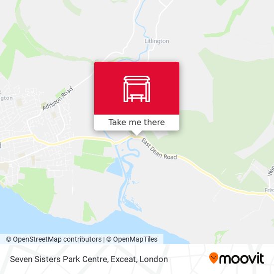 Seven Sisters Park Centre, Exceat map