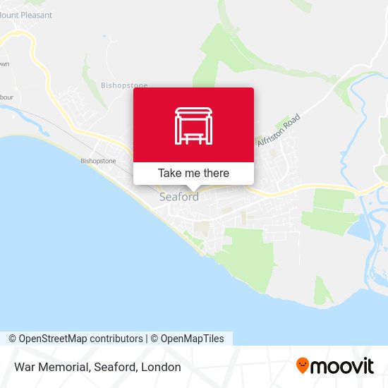 War Memorial, Seaford map