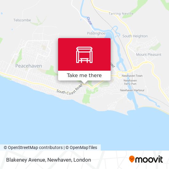 Blakeney Avenue, Newhaven map