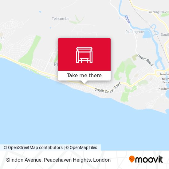 Slindon Avenue, Peacehaven Heights map
