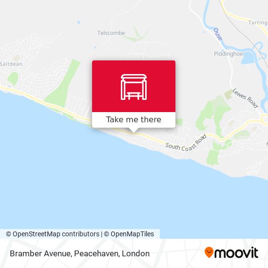 Bramber Avenue, Peacehaven map