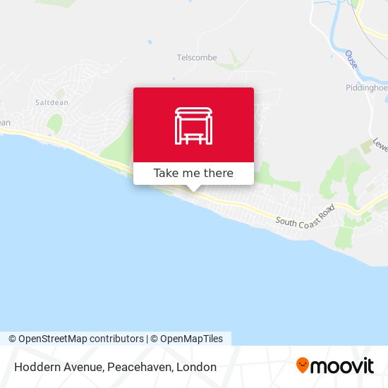 Hoddern Avenue, Peacehaven map