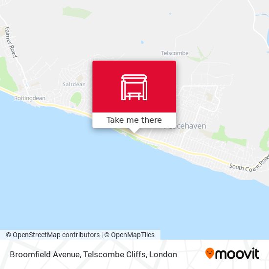 Broomfield Avenue, Telscombe Cliffs map