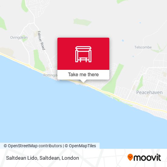 Saltdean Lido, Saltdean map
