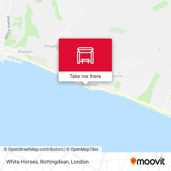 White Horses, Rottingdean map