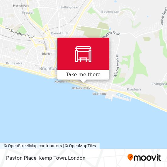 Paston Place, Kemp Town map