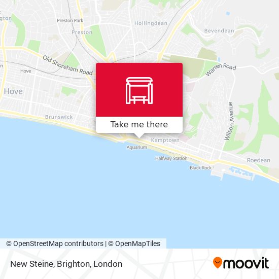 New Steine, Brighton map