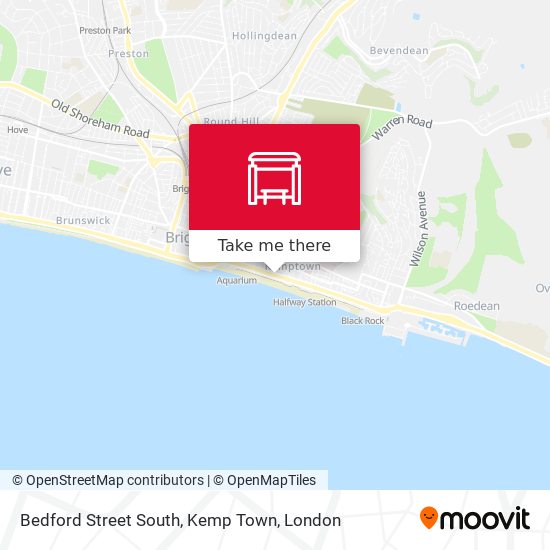 Bedford Street South, Kemp Town map