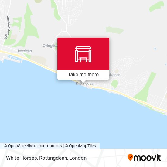White Horses, Rottingdean map
