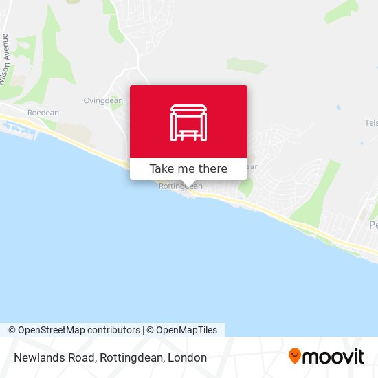 Newlands Road, Rottingdean map