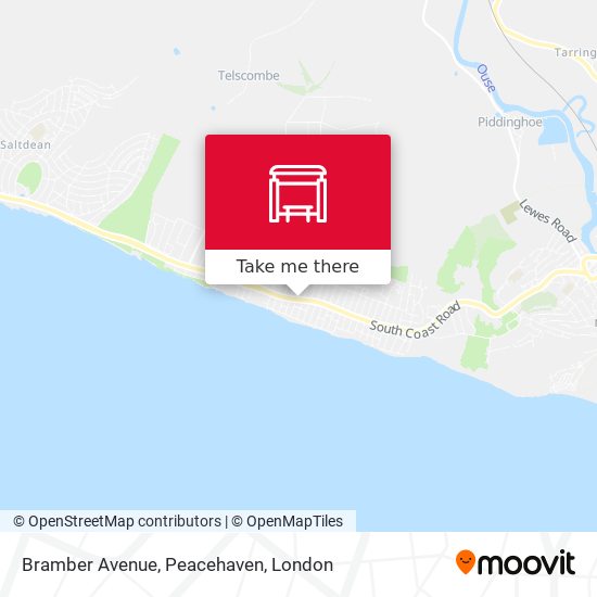 Bramber Avenue, Peacehaven map