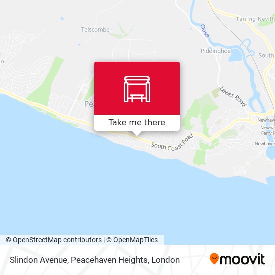 Slindon Avenue, Peacehaven Heights map