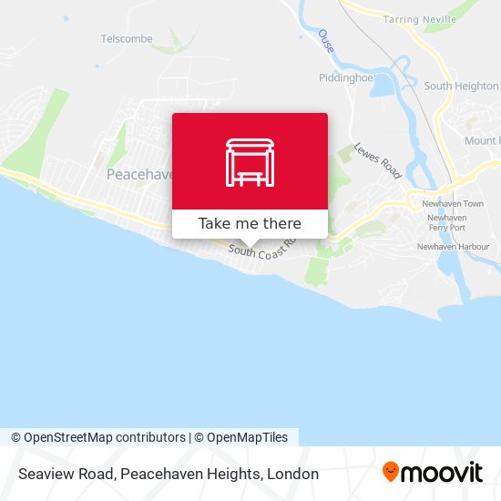 Seaview Road, Peacehaven Heights map