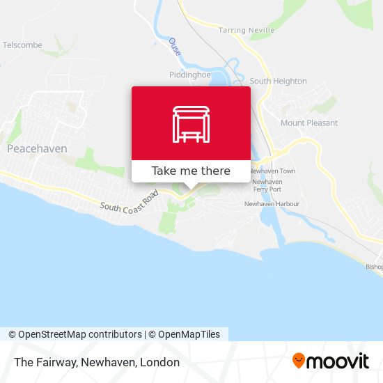 The Fairway, Newhaven map