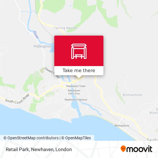 Retail Park, Newhaven map