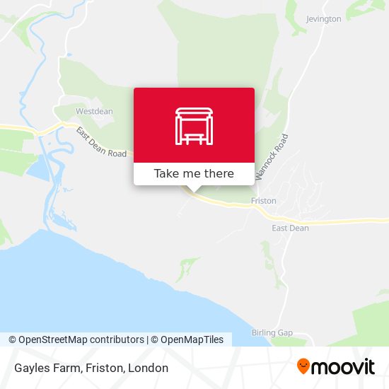 Gayles Farm, Friston map