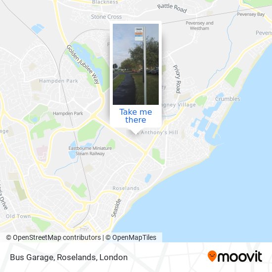 Bus Garage, Roselands map