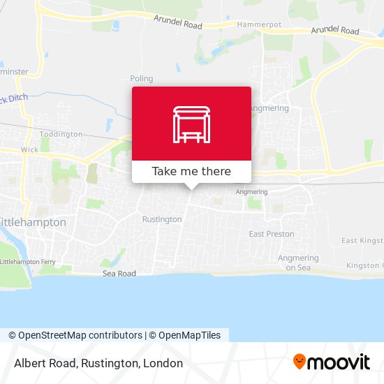 Albert Road, Rustington map