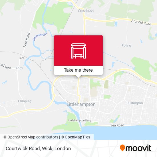 Courtwick Road, Wick map