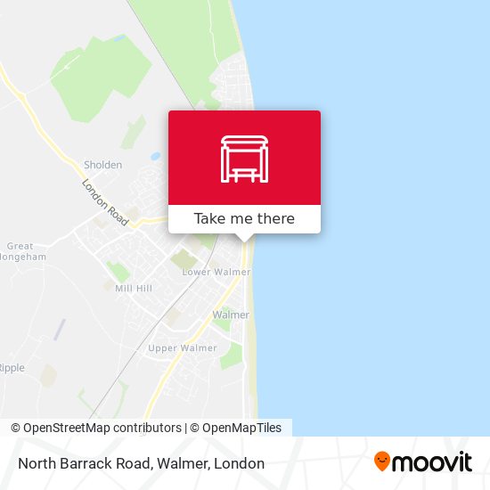 North Barrack Road, Walmer map