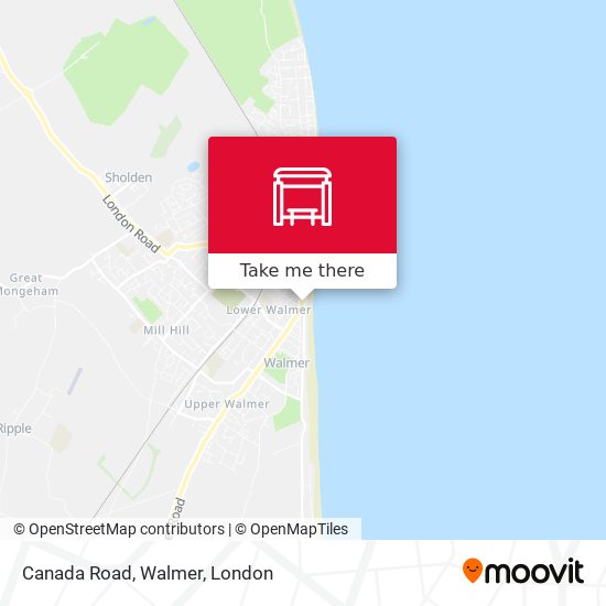 Canada Road, Walmer map