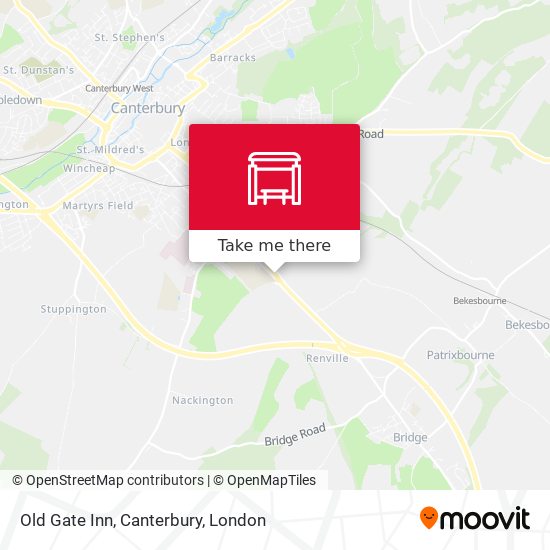 Old Gate Inn, Canterbury map