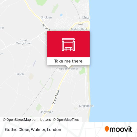 Gothic Close, Walmer map
