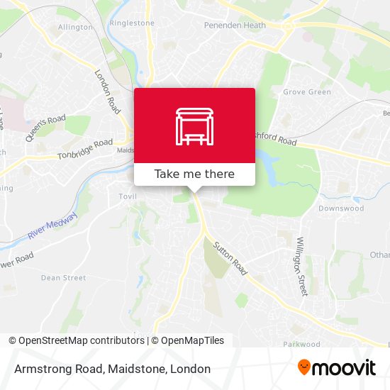Armstrong Road, Maidstone map