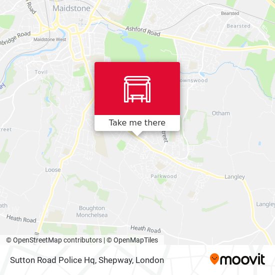 Sutton Road Police Hq, Shepway map