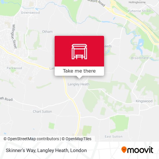 Skinner's Way, Langley Heath map