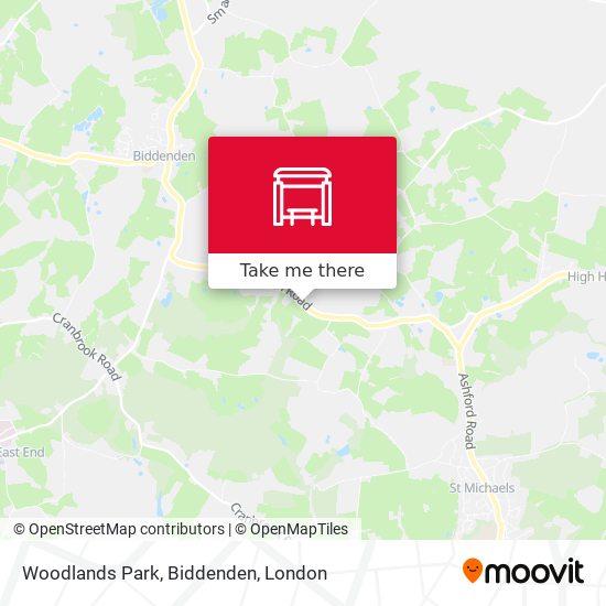Woodlands Park, Biddenden map
