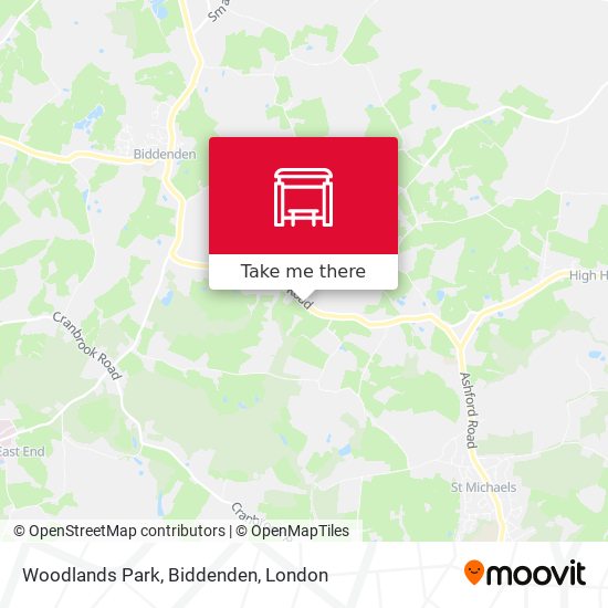 Woodlands Park, Biddenden map