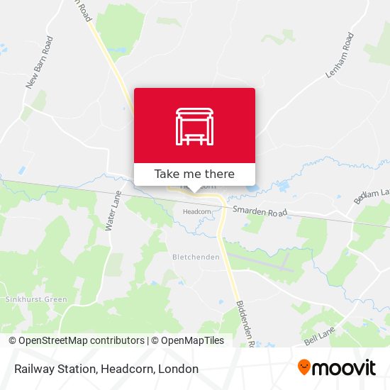 Railway Station, Headcorn map