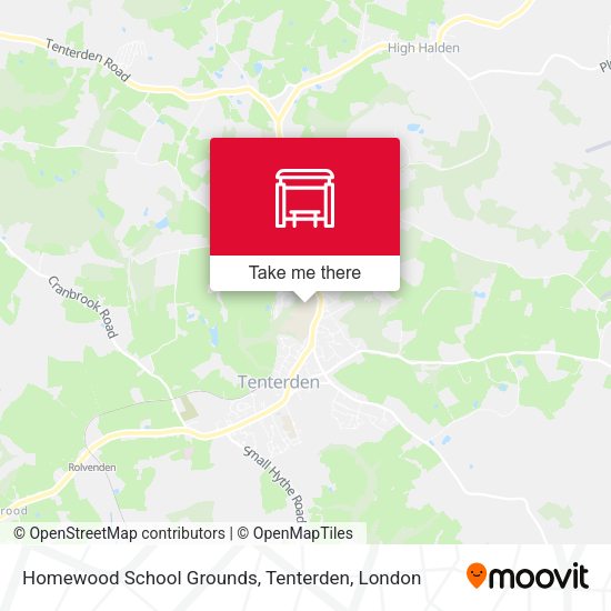 Homewood School Grounds, Tenterden map