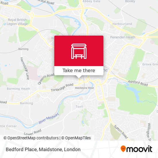 Bedford Place, Maidstone map