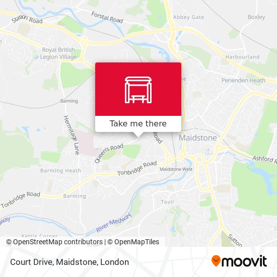 Court Drive, Maidstone map