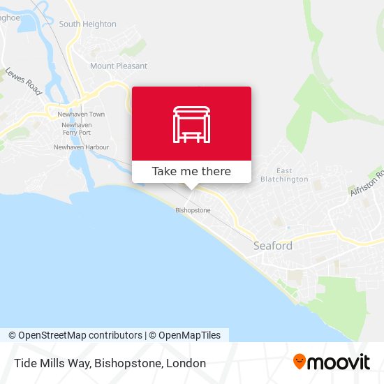 Tide Mills Way, Bishopstone map