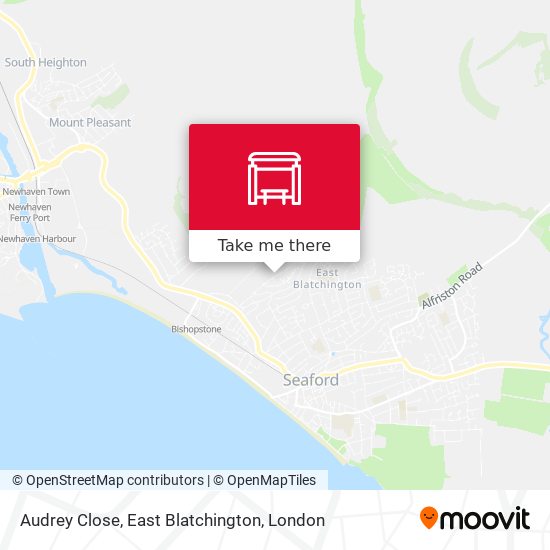 Audrey Close, East Blatchington map